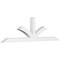Ekena Millwork Richland Architectural Grade PVC Gable Bracket, 84"W x 24 1/2"H x 4"D x 4"F, 7/12 Pitch GBP084X25X0404RIC00 - alternate 1